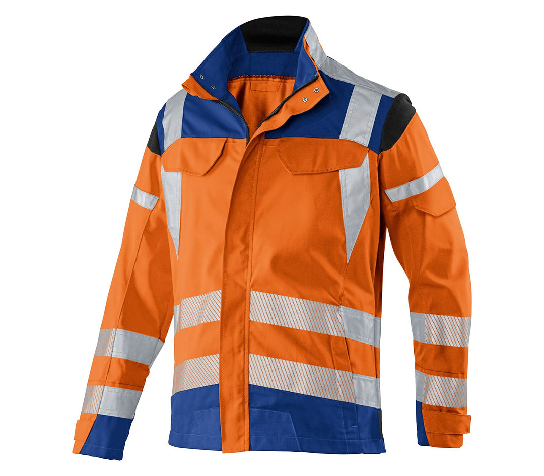 KÜBLER Workwear KÜBLER REFLECTIQ Arbeitsjacke PSA 2 warnorange/Kornblumenblau warnorange/Kornblumenb
