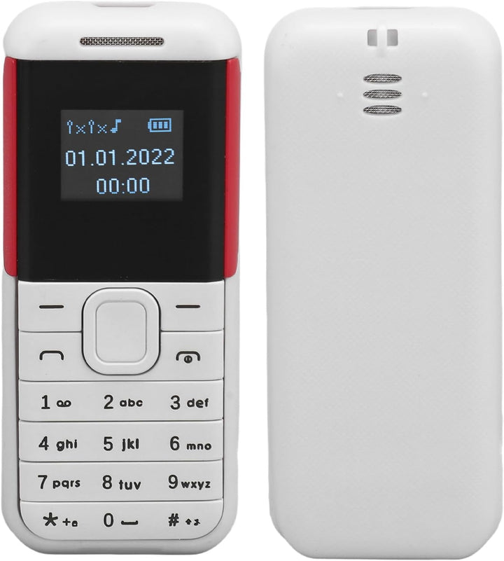 PUSOKEI KleinstesTelefon, Dual SIM Standby GSM Basistelefon mit Musik Player und Sprachwechsler, Str