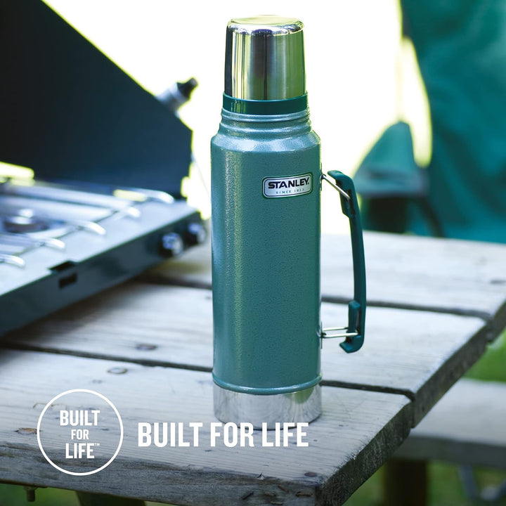 Stanley Classic Legendary Bottle Thermoskanne 1L - Hält 24 Stunden heiss/Kalt - Edelstahl Thermosfla