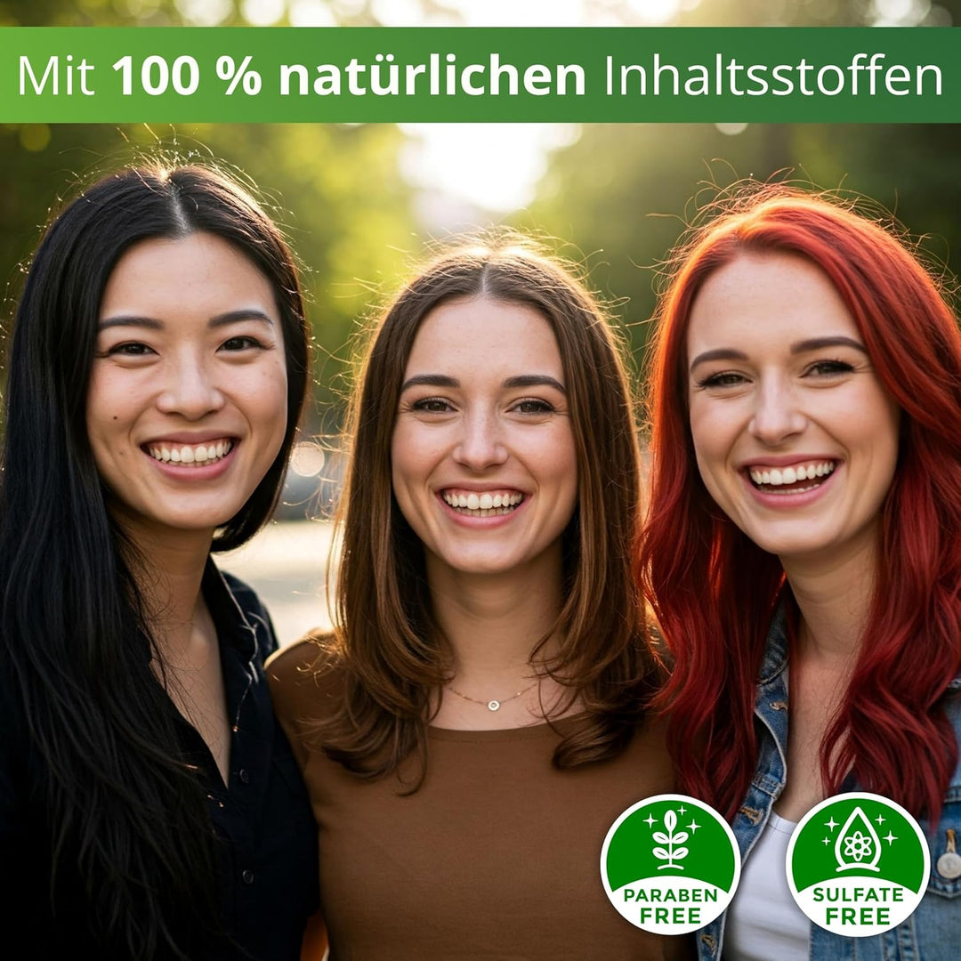 Herbal Time Henna Natürliches Farbcreme Für Haare Braun Schokolade No 6 | Graue Haarabdeckung | Brau