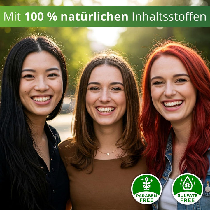 Herbal Time Henna Natürliches Farbcreme Für Haare Braun Schokolade No 6 | Graue Haarabdeckung | Brau