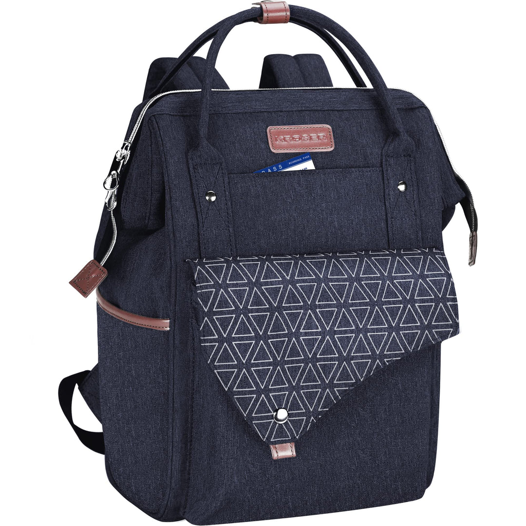 KROSER Rucksack Damen für Schule Laptop Rucksack 15,6 Zoll Schulrucksack Daypack Wasserdichte mit US