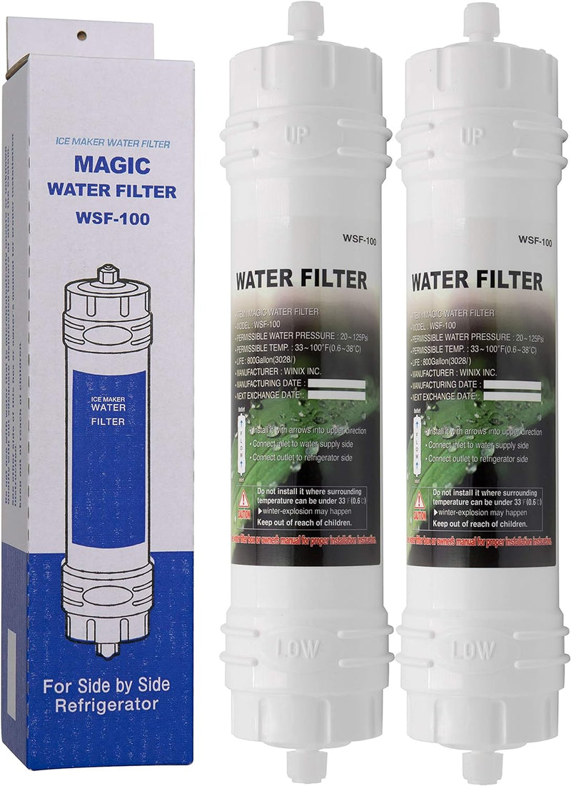 Magic Water Filter WSF-100 | 2er Pack - Wasserfilter mit Schraubverschluss für Samsung Kühlschränke