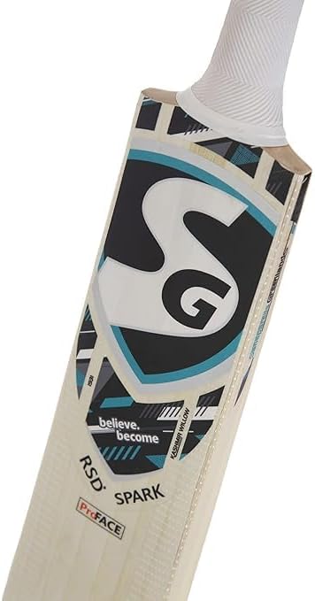 SG Unisex-Adult RSD Spark Kashmir Willow Cricket Bat, Multicolour, Kurzer Griff