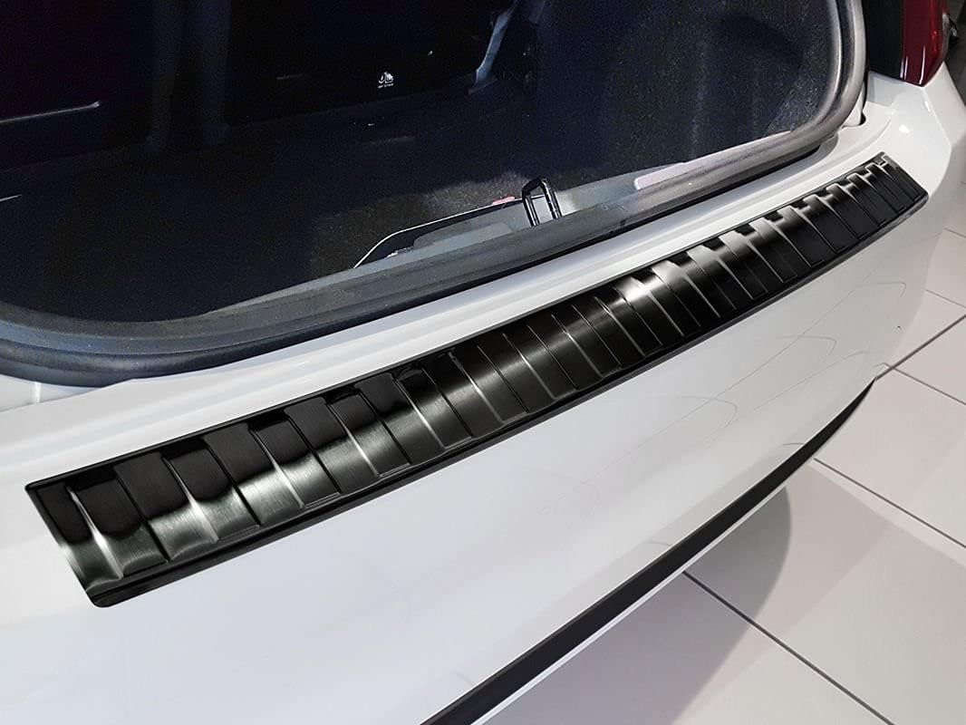 Avisa Schwarz Edelstahl Heckstossstangenschutz kompatibel mit Dacia Sandero III 2020-2022 & Facelift