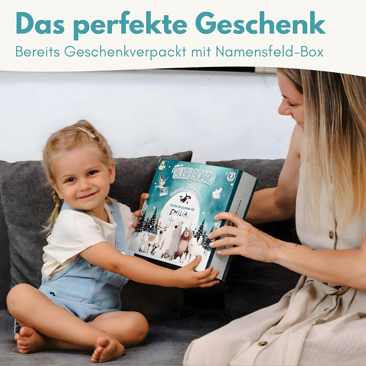 Lion’s Collection® Montessori Busy Board Deutsch ab 3 Jahre – Activity Board & Quiet Book für Kleink