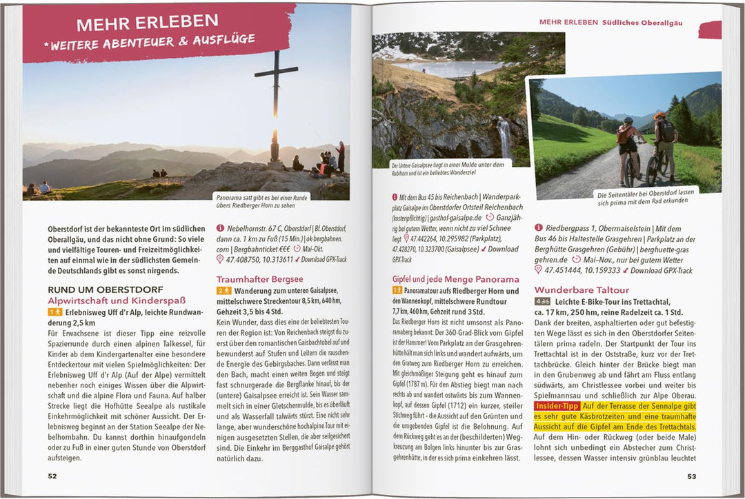 MARCO POLO OUTDOOR GUIDE Reiseführer Allgäu: Mit rund 150 Outdoor-Erlebnissen für alle, die am liebs