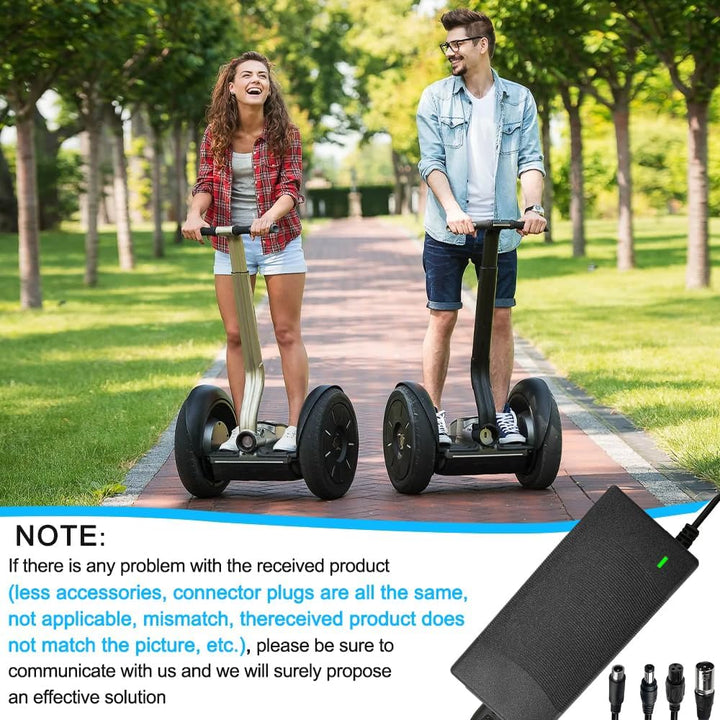 CJBIN Ladegeräte für Scooter, 42V 2A Hoverboard Ladekabel, e Scooter Ladekabel, Hoverboard Ladegerät