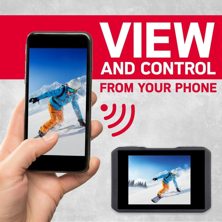 AgfaPhoto Photo Realimove AC7000 – Digital-Action-Kamera, wasserdicht 30 m (True 2,7 K, 16 MP, Dual-