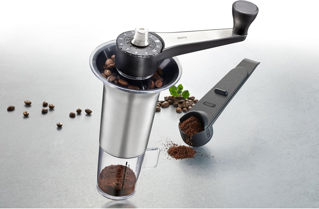 GEFU 16330 Kaffeemühle LORENZO + 16201 Kaffeemass MORENO, verstellbar
