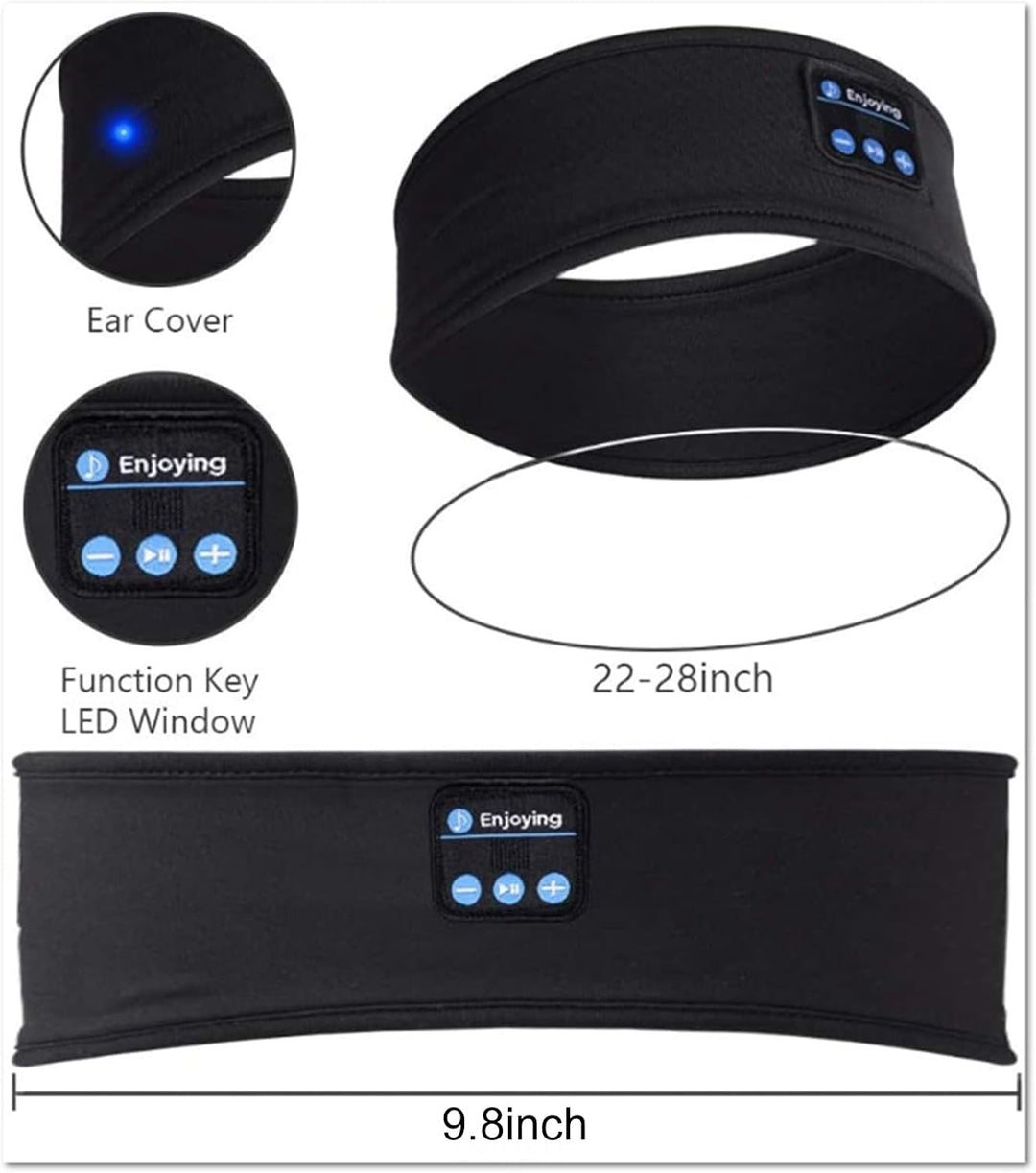 Drahtlose Sportkopfhörer, Schlafkopfhörer, Bluetooth 5.2-Kopfband, HD-Stereolautsprecher, Schlaf, Tr