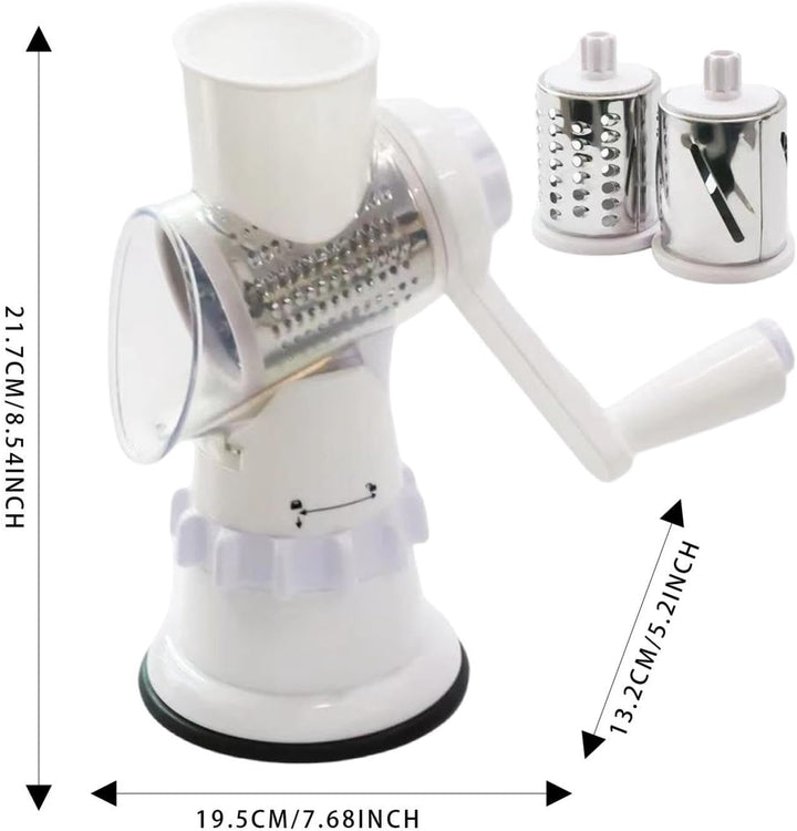 Rotary Food Slicer Manual Food Shredder For Kitchen | Kitchen Food Shredder for Home, Kitchen, Resta