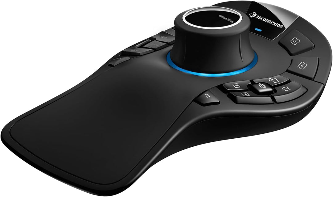 3Dconnexion | SpaceMouse Pro Wireless | Bluetooth Edition | 3D-Maus | kabellos | Mattschwarz
