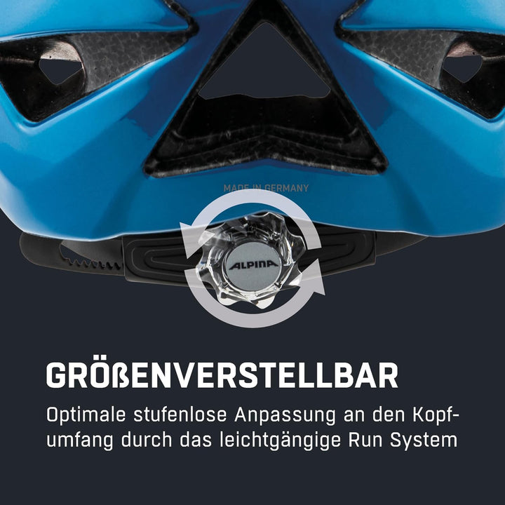 ALPINA Alpina Panoma 3.0 - individuell anpassbarer & gut belüfteter Tourenrad-Helm, optionalen LED-L