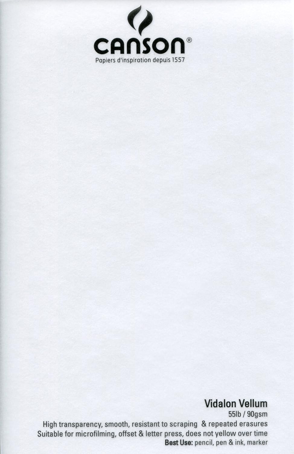 Canson Artist Series Vidalon Pergamentpapier Pad, 0, 9"X12", 9"X12"