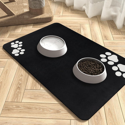 Napfunterlage Hund Katzen Futternapf Unterlage: 60 x 40 cm rutschfeste Hundenapf Unterlage Katzennap