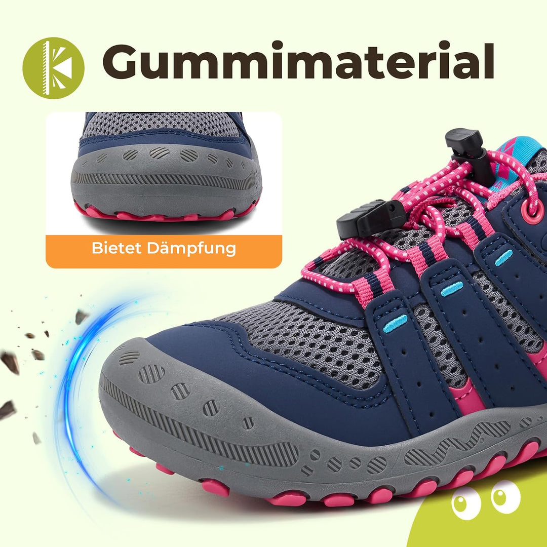 Mishansha Unisex-Kinder Turnschuhe Trekkingschuhe Mädchen Wanderschuhe Outdoor Sportschuhe 24-38 27