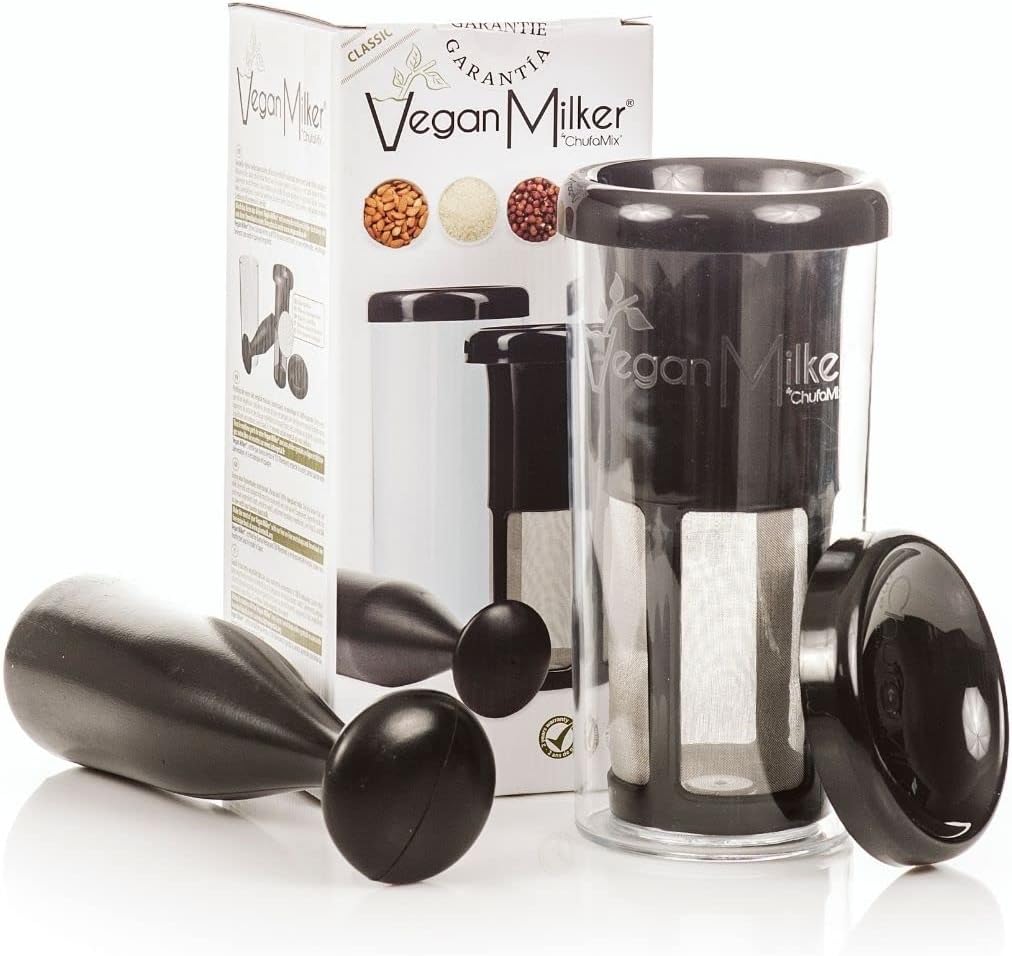 Vegan Milker BLACK, Pflanzenmilchbereiter, Sojamilch Maschine, Nussmilchbereiter, Pflanzenmilch Make