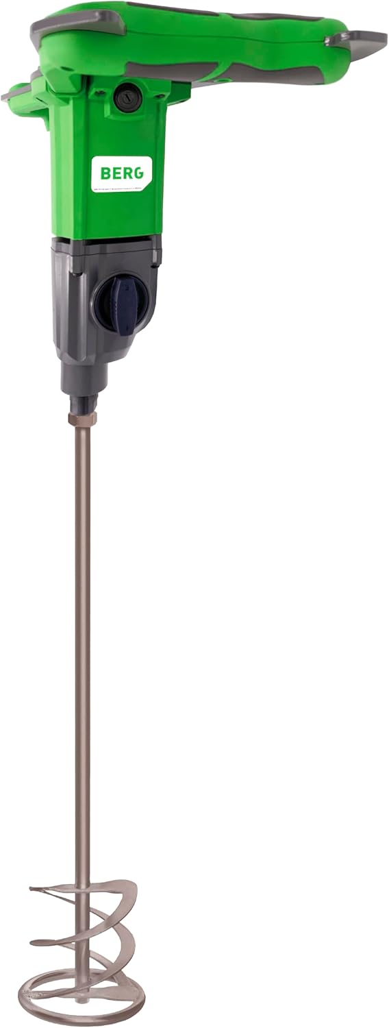 BERG MX 14 Handrührwerk 1400 W I Profi-Rührwerk mit 1-Gang-Getriebe, stufenloser Drehzahl &amp; 5m Kabel