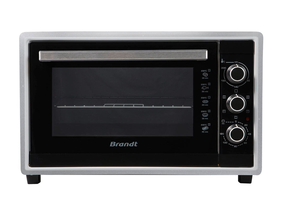 Brandt FC4200MS Mini-Backofen, 42 l, multifunktional, 240 °C, 5 Kochpositionen, Doppelglastür, Zubeh