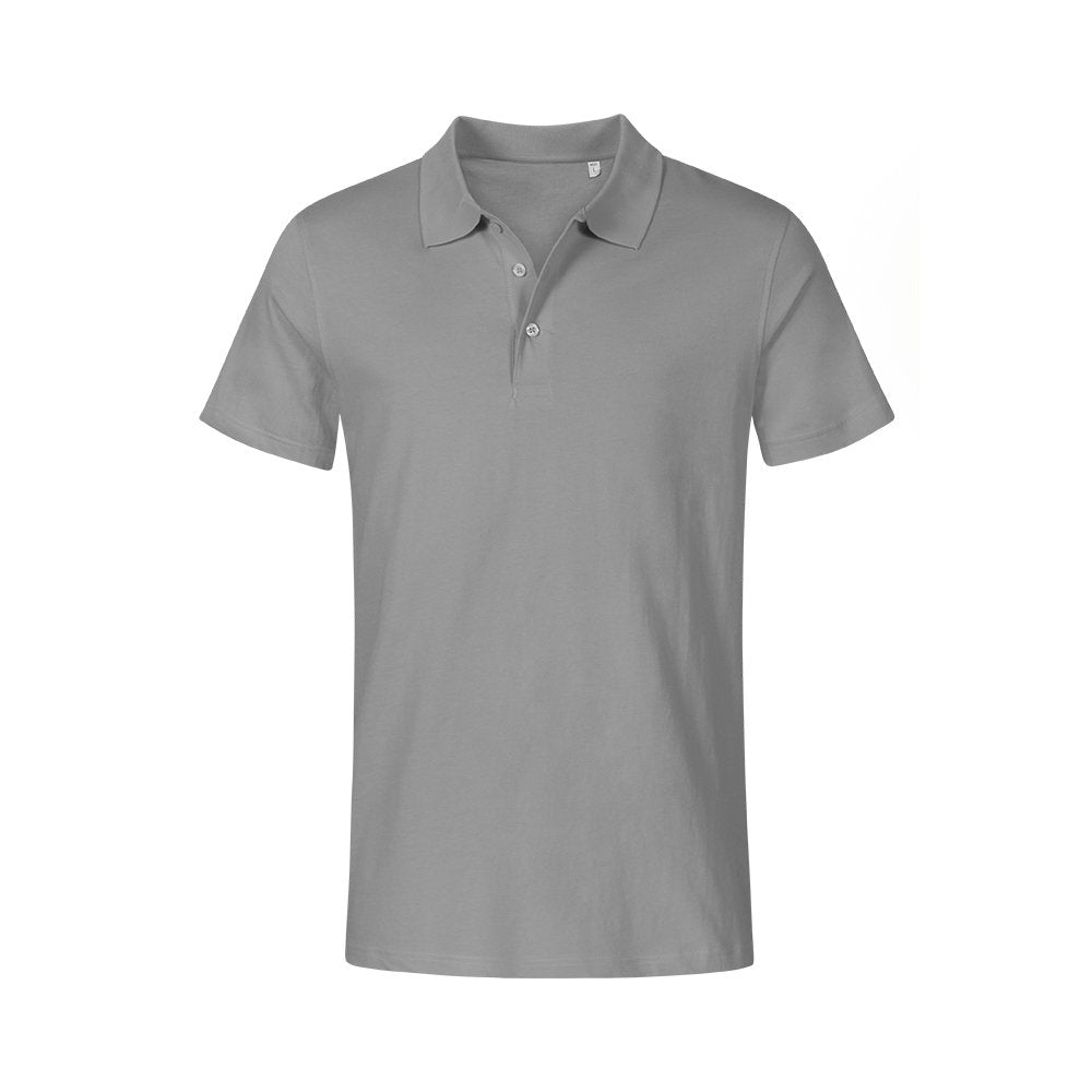 Jersey Poloshirt Plus Size Herren, Grau, 5XL