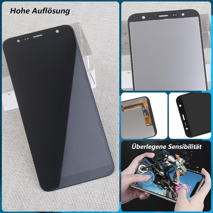 RongZy Display für Samsung Galaxy J6 Plus J610/J4 Plus 2018 J415/J4 Core j410 LCD Bildschirmersatz D
