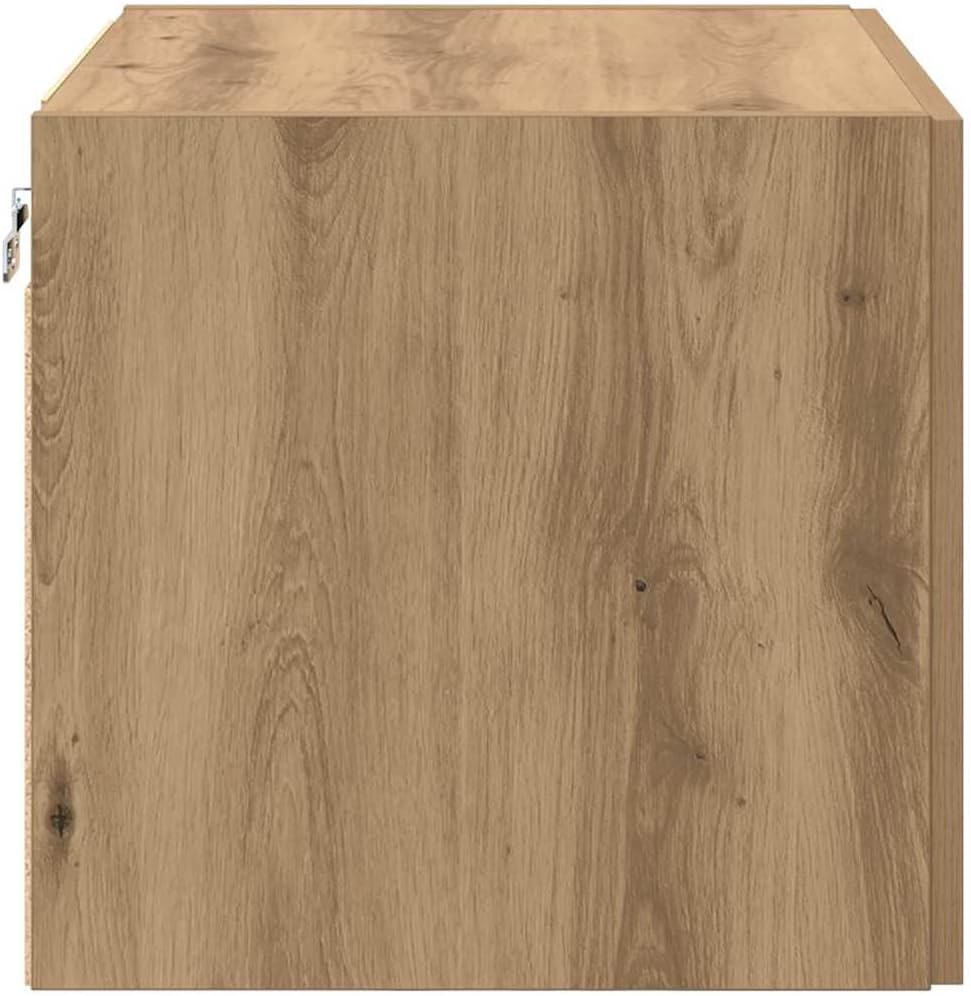 vidaXL Wandschrank Artisan-Eiche 50 x 42,5 x 40 cm Holzwerkstoff, Moderner Wohnzimmerschrank, rechte