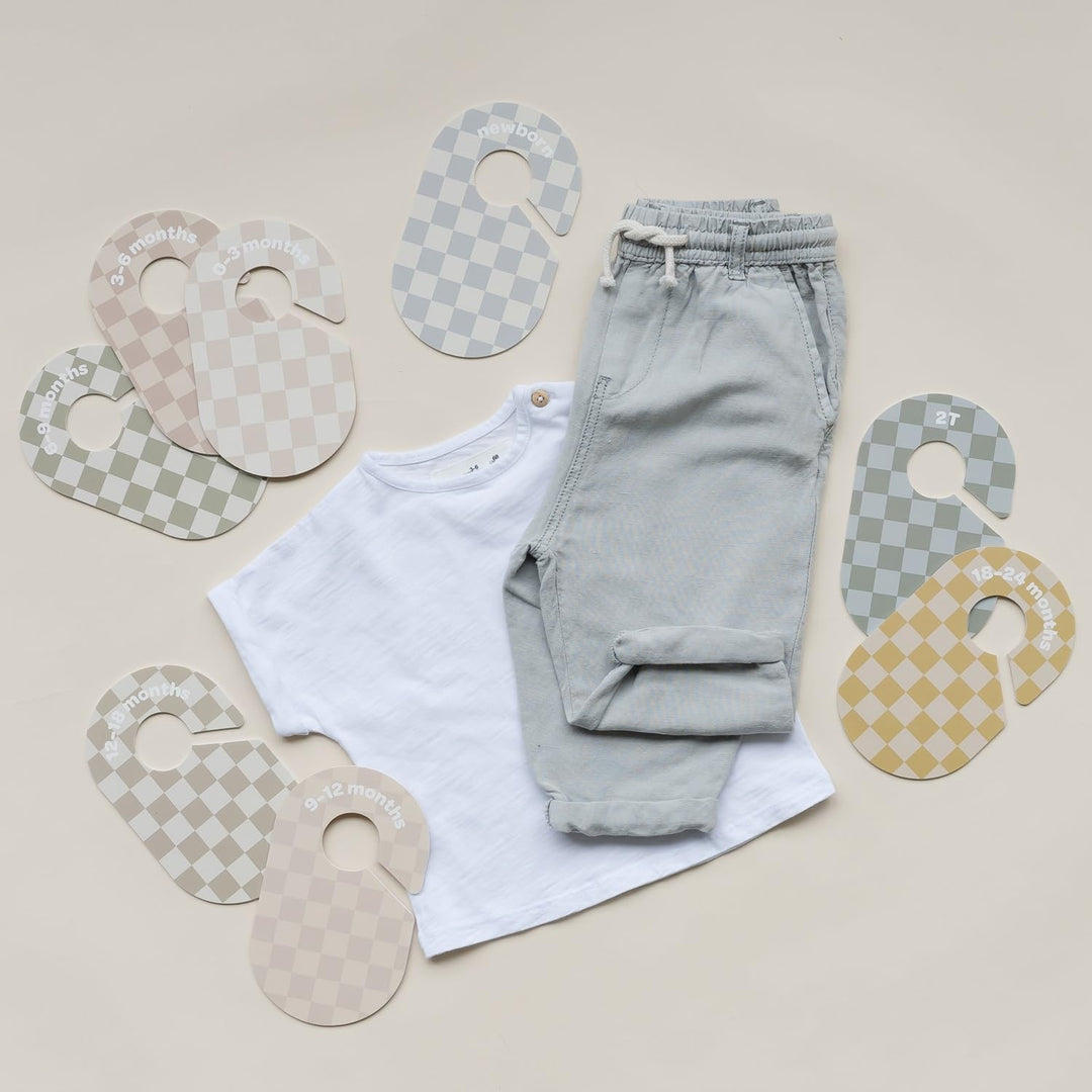 3 Sprouts - Grössentrenner Baby für Kleiderstange, Grössentrenner Baby, Doppelseitiges Babykleidung