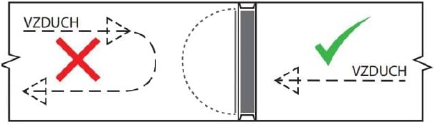 Rückstauklappe Rückschlagklappe doppelt für Abluftrohre LUFTDICHT mit Silikonmembrane und Magnetvers