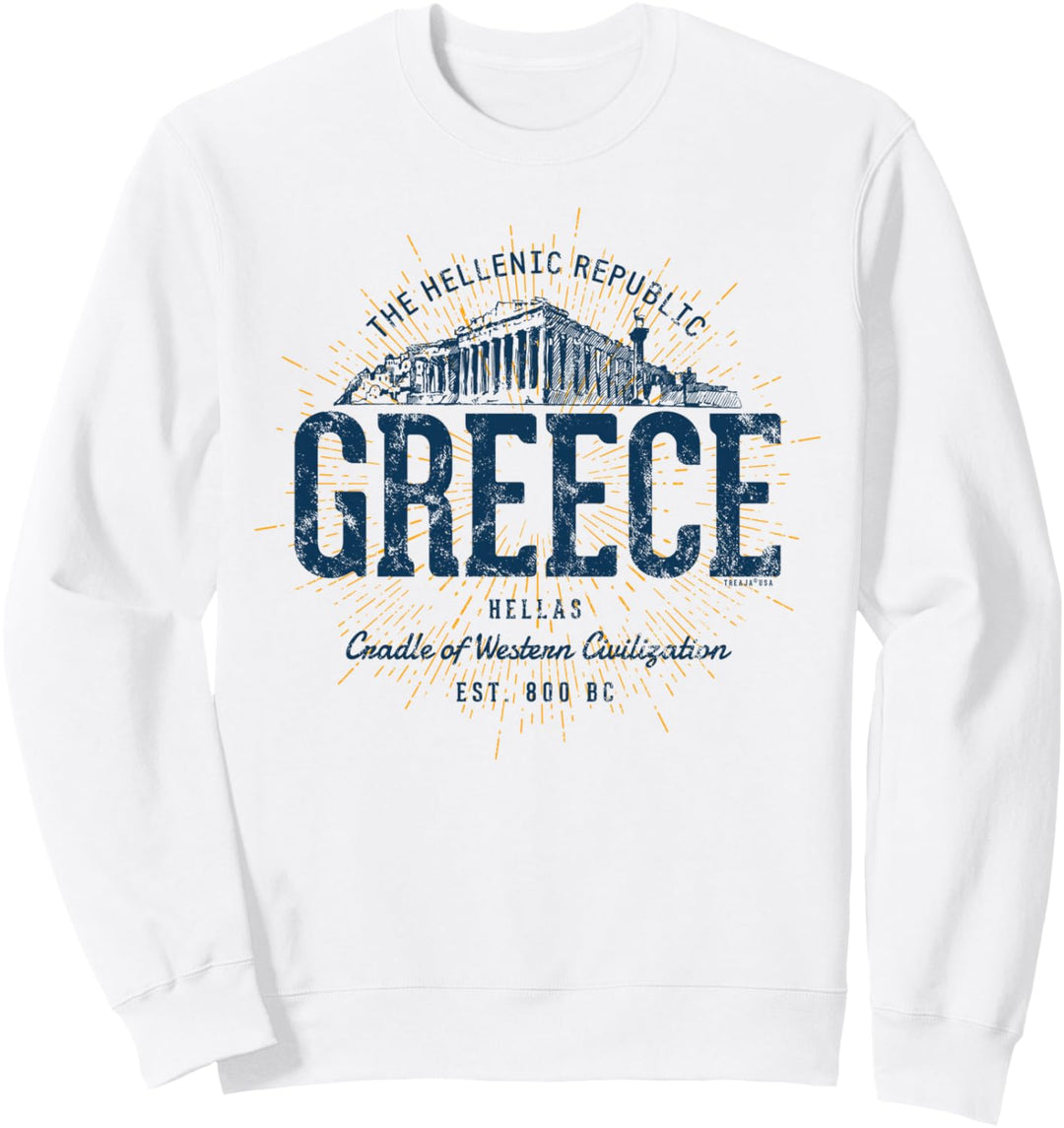 Greece Retro Stil Vintage Griechenland Sweatshirt