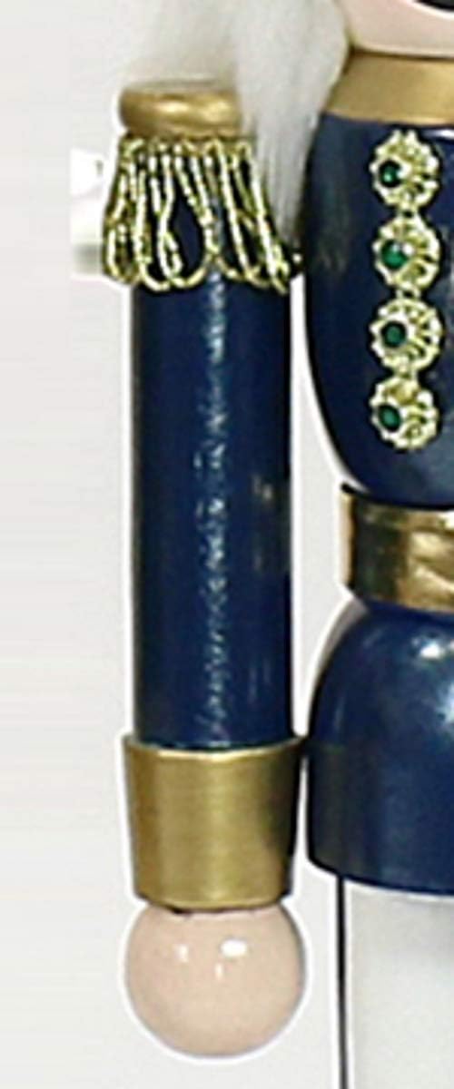 Dekohelden24 Zauberhafter Nussknacker Soldat in blau klassisch, ca. 25 cm, 520213-blau 25 cm Blau, 2