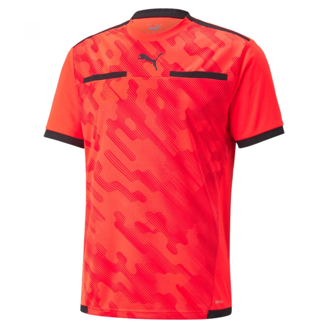 PUMA Herren Teamliga Schiedsrichtertrikot Schiedsrichter-Shirt L Red Blast-puma, Schwarz, L Red Blas