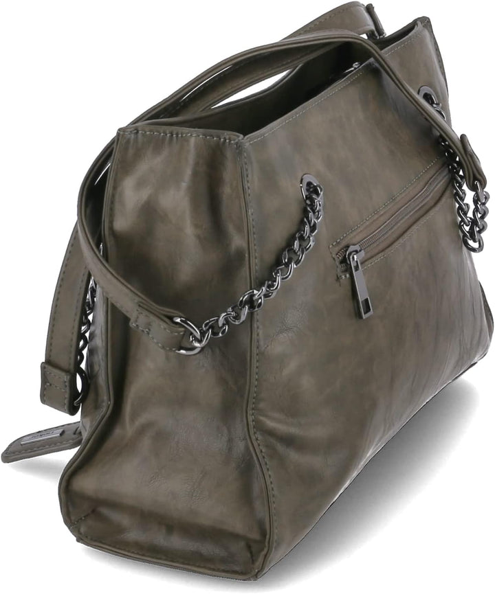 Rieker Damen H1336 Shopper, S Grün, Grün