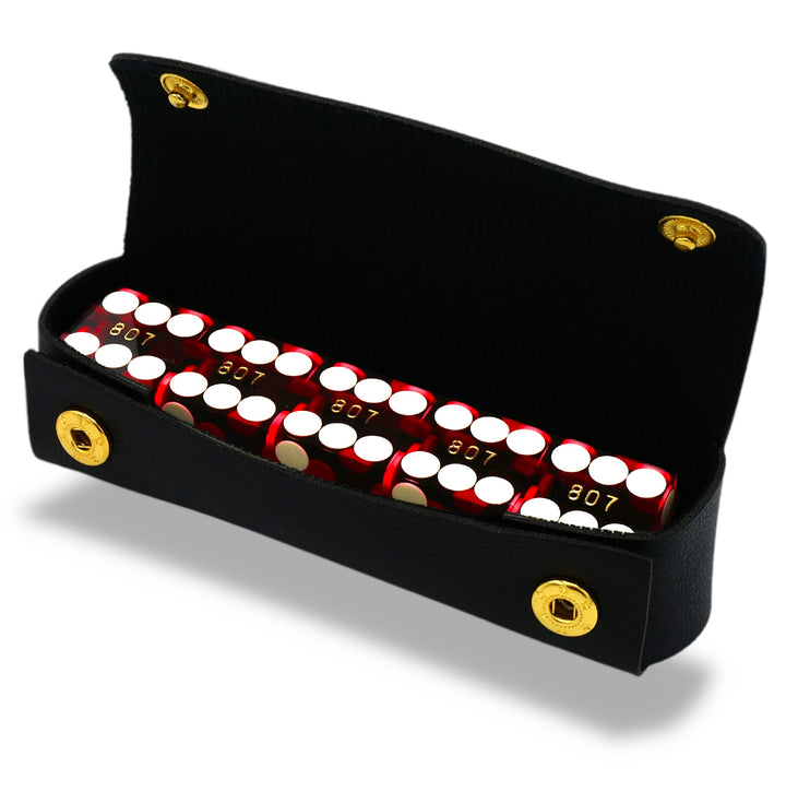 Luck Lab Güteklasse AAA 19 mm Casino-Würfel mit Rasierkanten und passenden Seriennummern, 5 Stück un