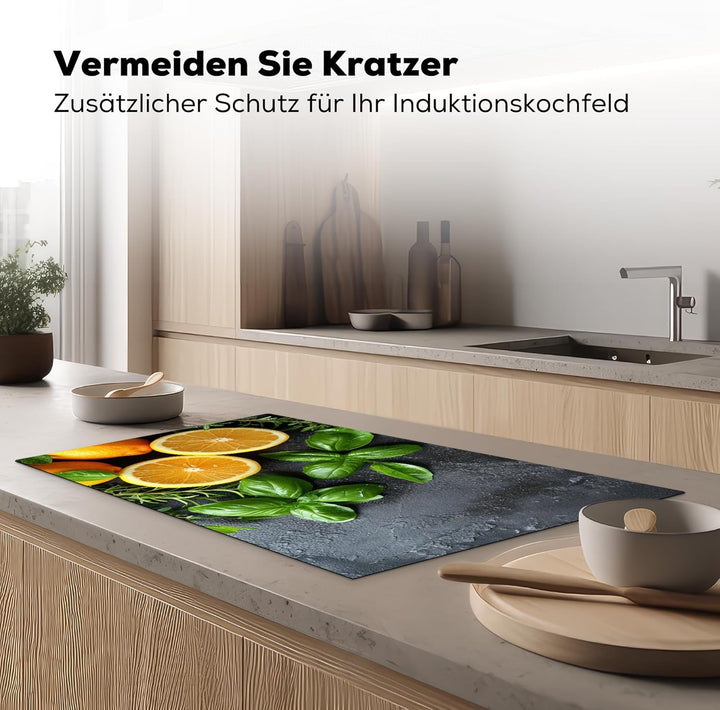 Herdabdeckplatte Einteilig Induktionsmatte Küche Abdeckung Ceranfeld Herd Abdeckplatte Deko Vinyl Ma