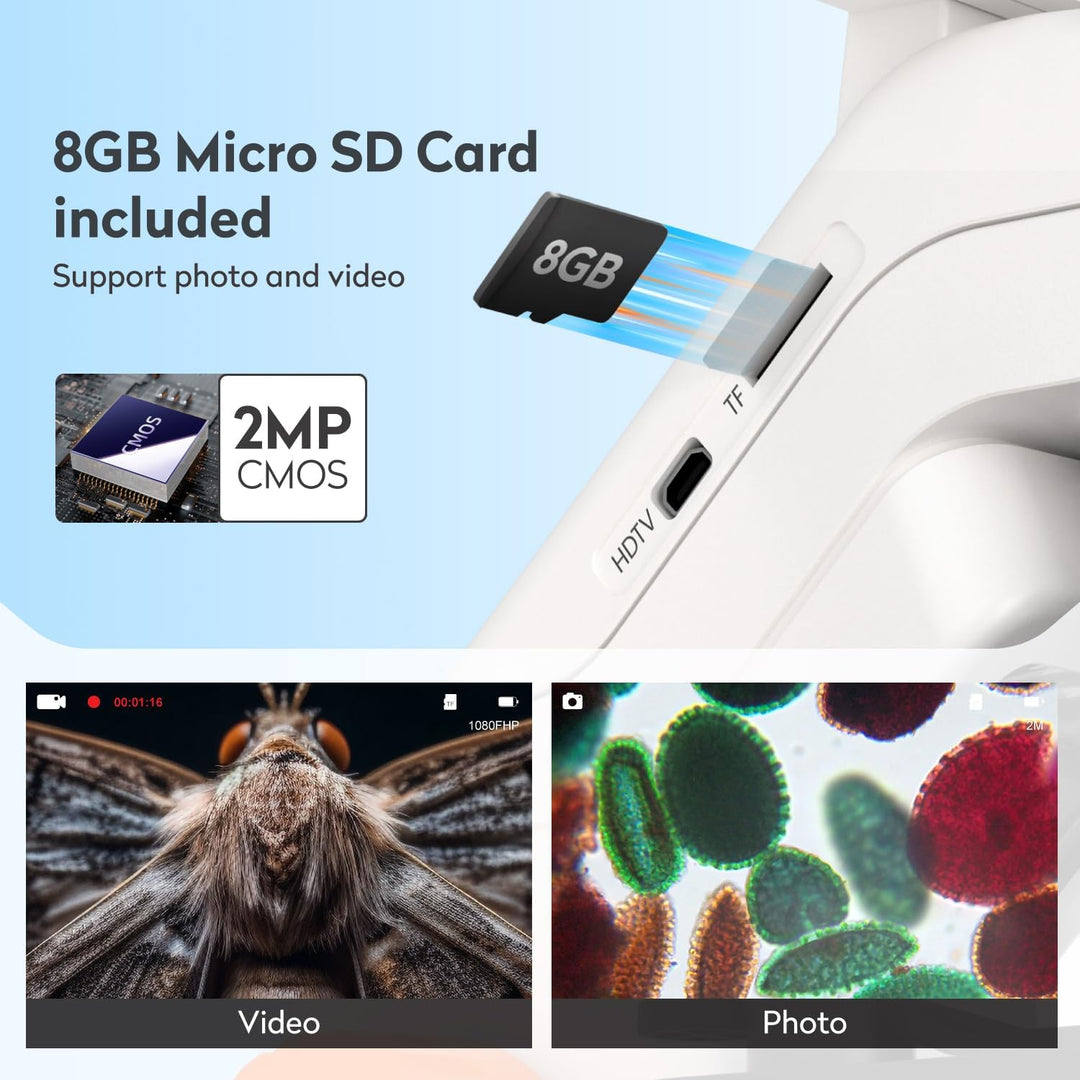 HDMI Digitales Mikroskop, MatataStudio MT3-2 7-zoll USB LCD Mikroskop 1200x 1080p Durchlicht Auflich