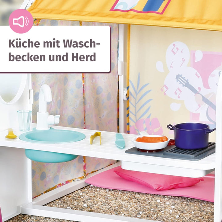 Zapf Creation 832752 Baby born Weekend Haus-interaktives Puppenhaus mit Licht - und Soundfunktion, ö