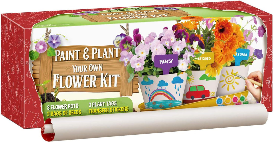 Malen Pflanzen Kinder, Blumen Bonsai Pflanzen Züchten, Gartenset für Mädchen und Jungen, Set Experim