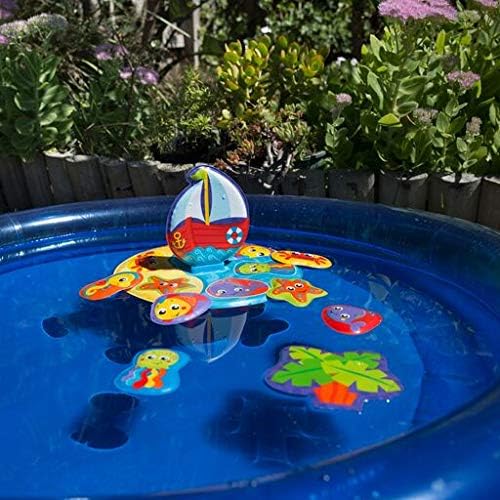 Playgro Badepuzzle, 9-teilig, Mit bunten Tiermotiven, Ab 6 Monaten, BPA-frei, Grösse: 25 x 25 cm, Fl