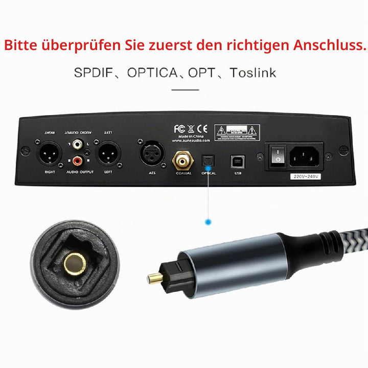 xiwai USB-C auf SPDIF Toslink Optisches Audiokabel Opt-Stecker Typ-C auf Digital Fiber Optic Sound I