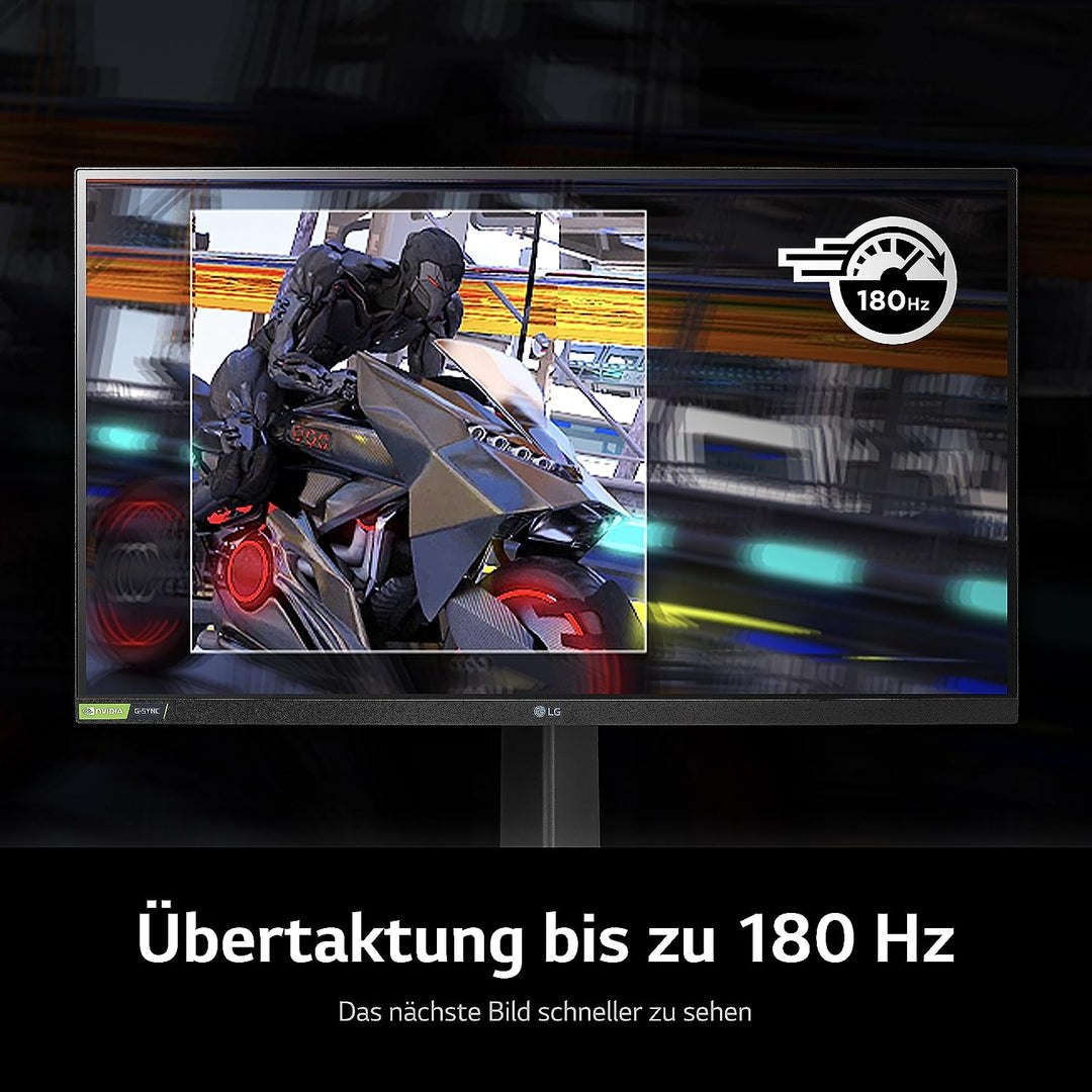LG UltraGear Gaming Monitor 27GP850-B.AED 68,5 cm - 27 Zoll, IPS-Panel mit 1ms (GtG), 180 Hz, QHD, 2