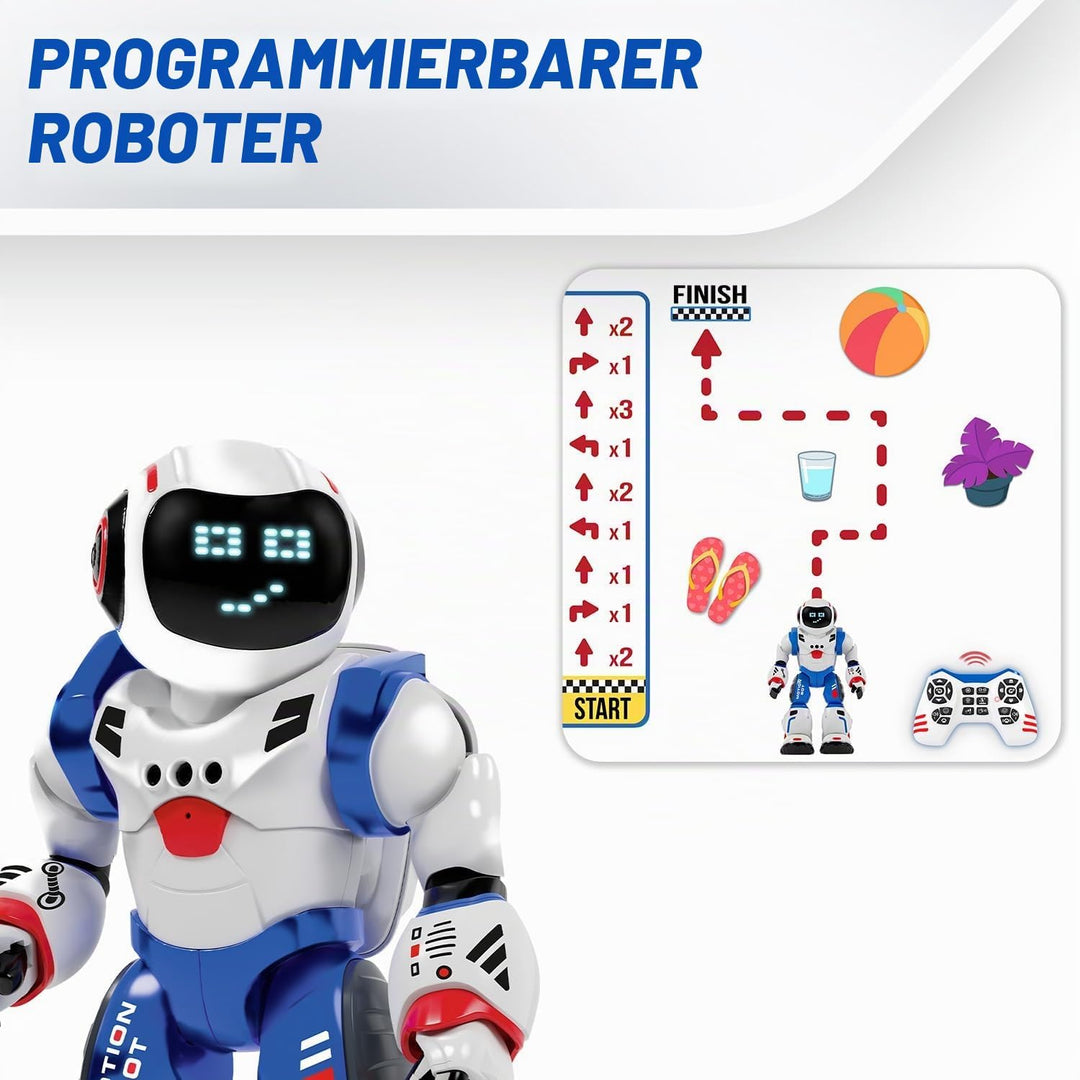 Xtrem Bots - Bruce | Roboter Kinder | Roboter Spielzeug Mit 20 Gesichtsausdrücken | Robot Programmie