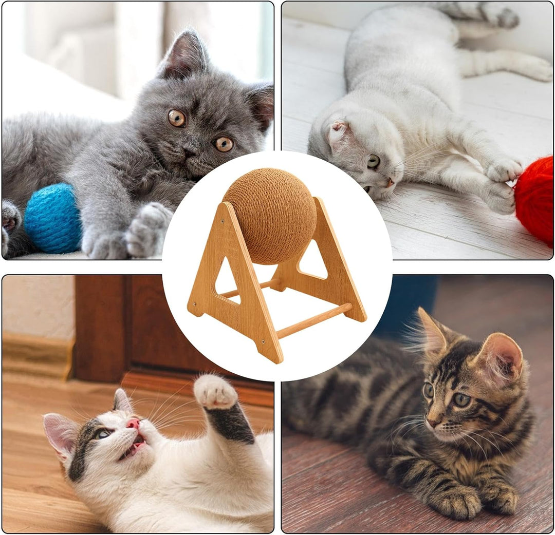 Generisch Katzen Kratzball Spielzeug,Katzen Kratzball - Robustes Haustier Spielzeug Für Kleine Mittl