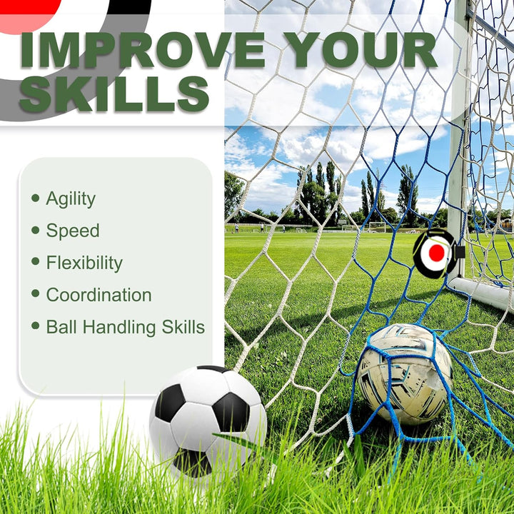 Fussball Trainingszubehör, Fussballtore für Garten Kinder, Verstellbares Fussballtor, Trainers Footb