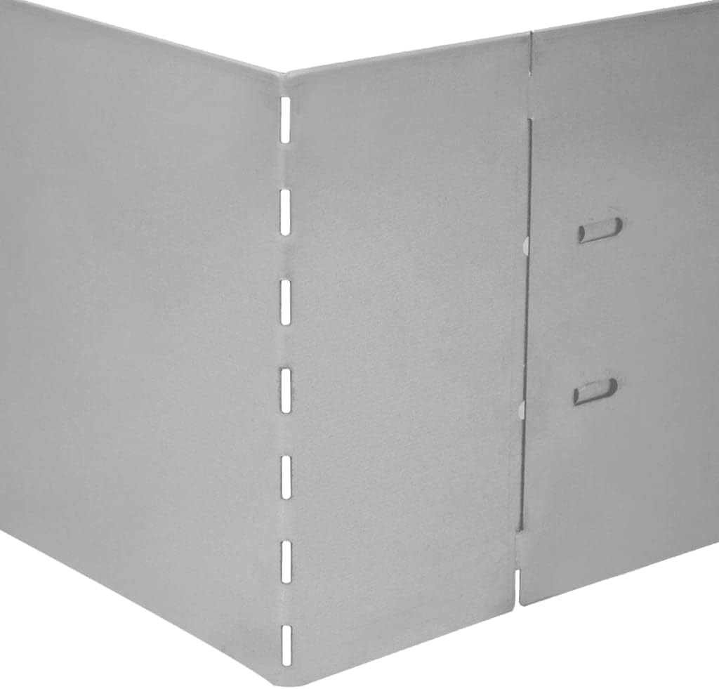 vidaXL 15x Rasenkante Verzinkt 100x20 cm Beetumrandung Beeteinfassung Mähkante, 15