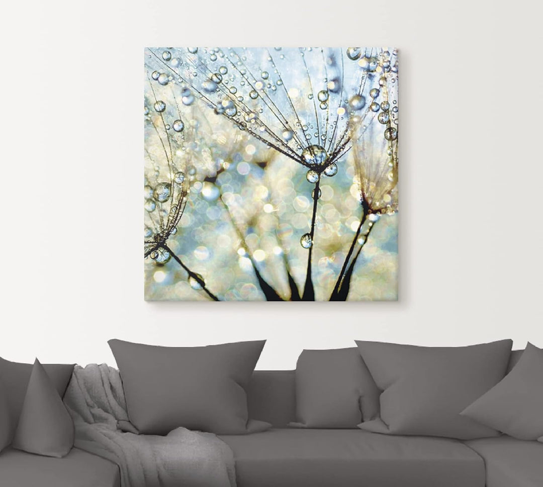 ARTland Leinwandbilder Wandbild Bild auf Leinwand 50 x 50 cm Wanddeko Wellness Innere Ruhe Pflanzen