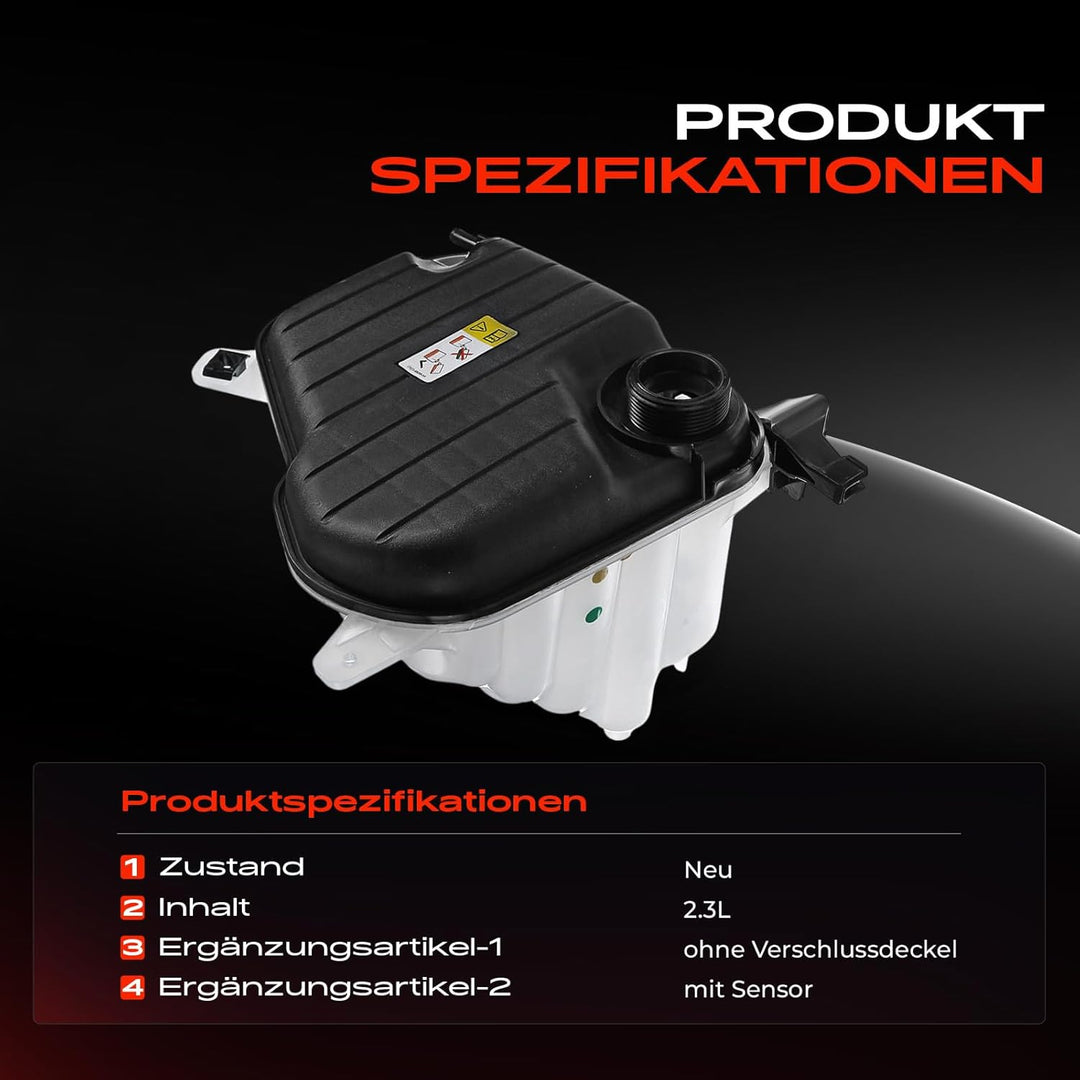 Frankberg Ausgleichsbehälter Kühlmittelbehälter mit Sensor für X250 CC9_ XF 2010-2015 C2Z29118