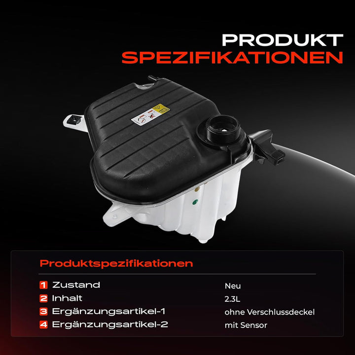 Frankberg Ausgleichsbehälter Kühlmittelbehälter mit Sensor für X250 CC9_ XF 2010-2015 C2Z29118