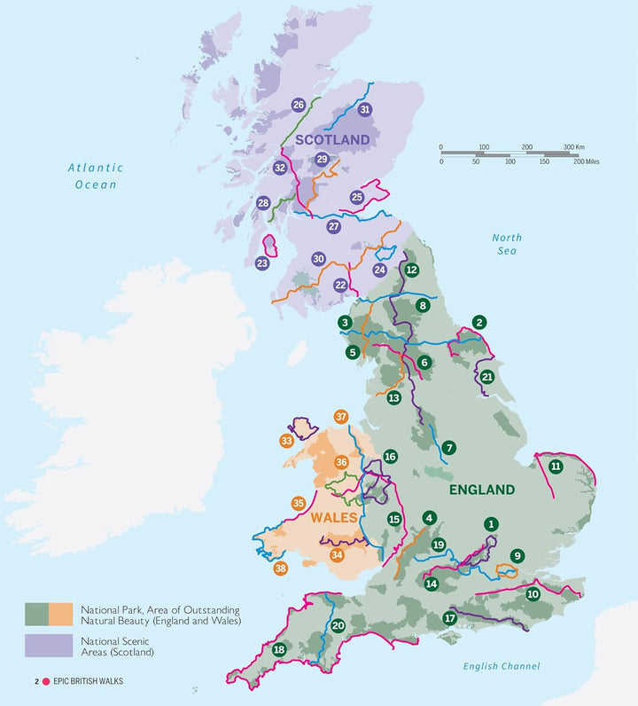 Epic British Walks, Taschenbuch
