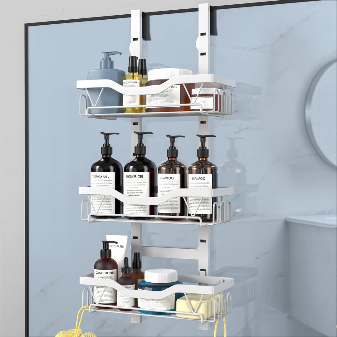 Duschablage zum Hängen, Duschregal Ohne Bohren für Duschwand, Shampoo Duschgel Halterung für Dusche